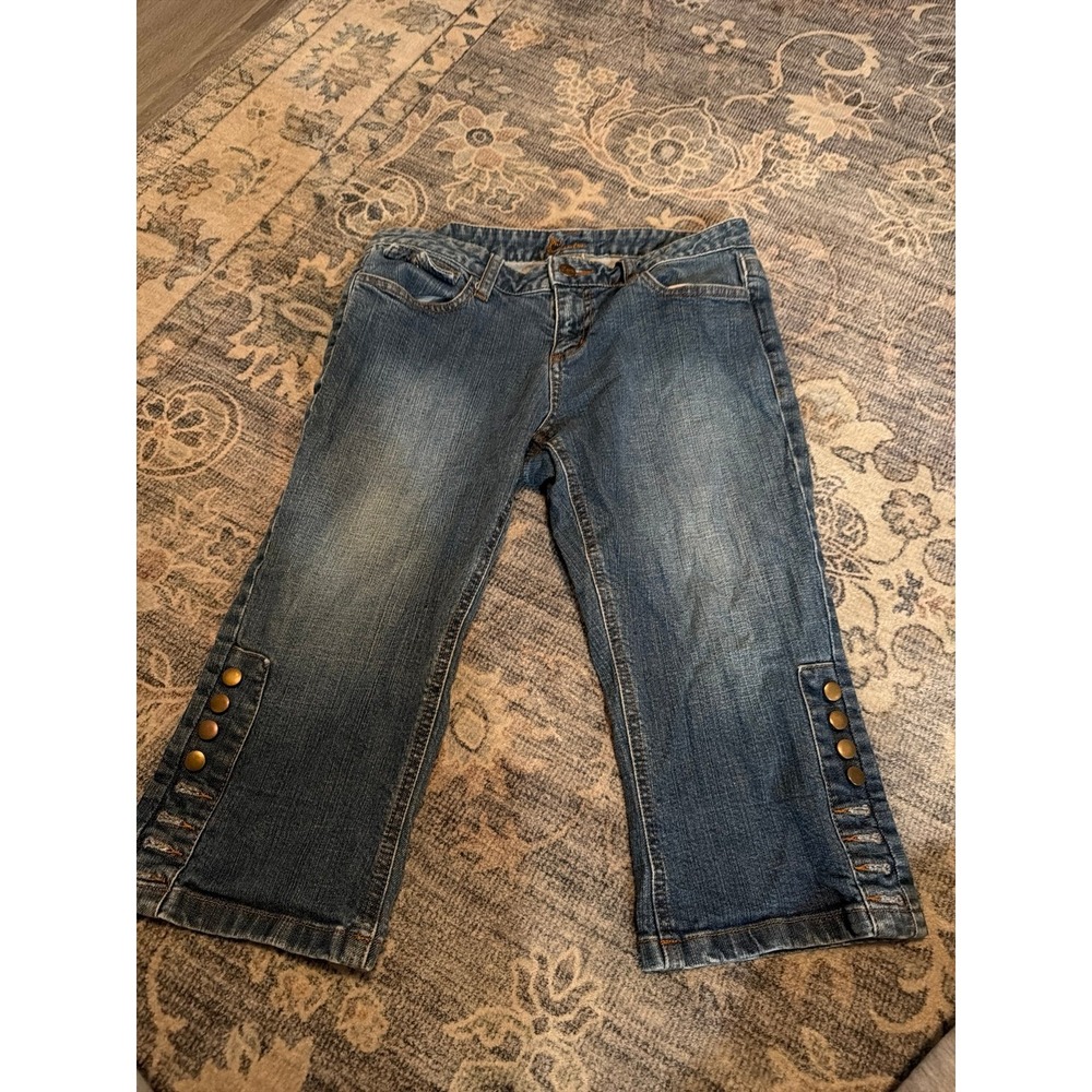 Vintage Y2K Cache Denim Capri Pants